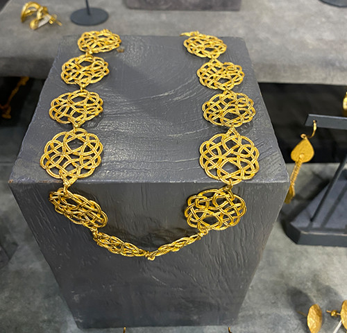 Gold plated necklace - Collier cuivre doré